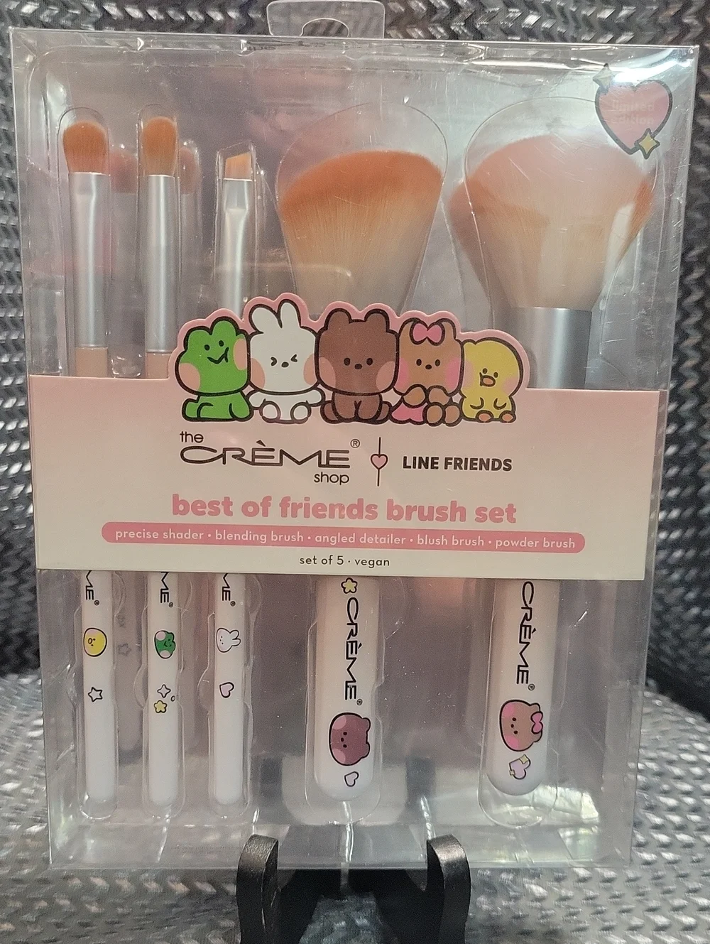 The Crème Shop Line Friends Best of Friends Brush Set - White/Pink